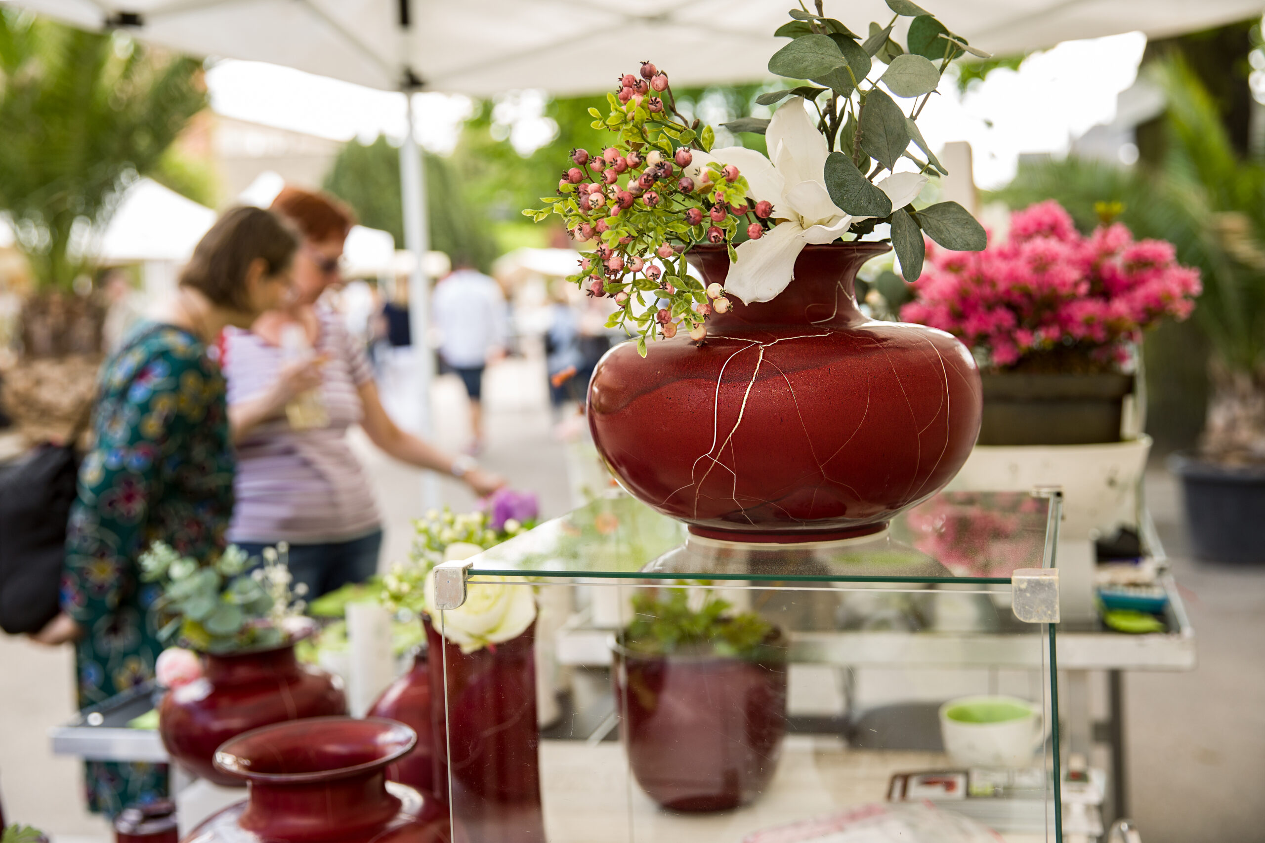 Müritzkeramik beim Töpferkunstmarkt der Späth'schen Baumschulen in Berlin