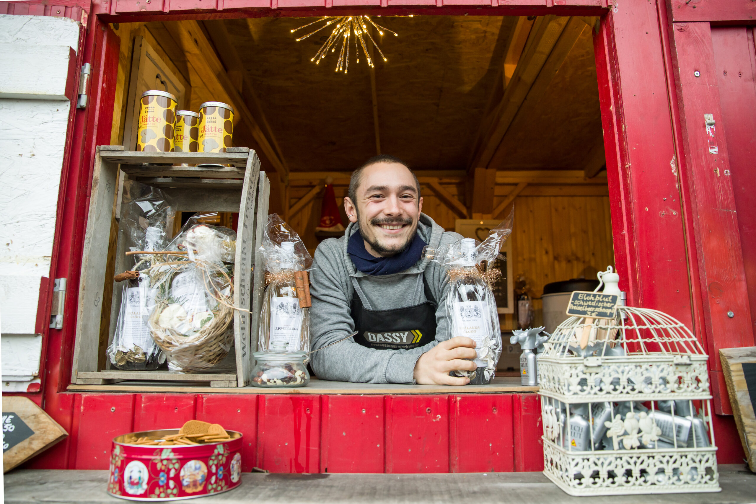 Glögg-Ausschank beim Weihnachtsmarkt