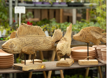 Gartenskulpturen aus Holz, Foto: Daniela Incoronato